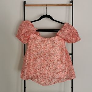 Club Monaco Puff Sleeve Blouse